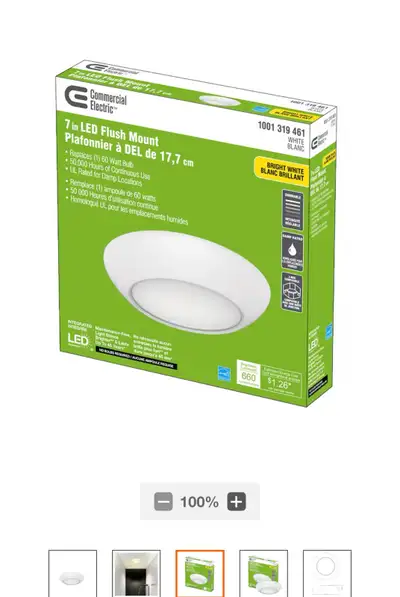 Set of 4 Small LED Ceiling Lights / Lamps, View more