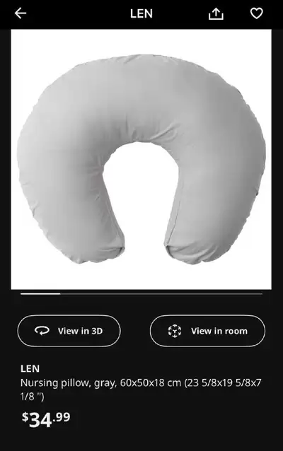 IKEA LEN Nursing Pillow, View more