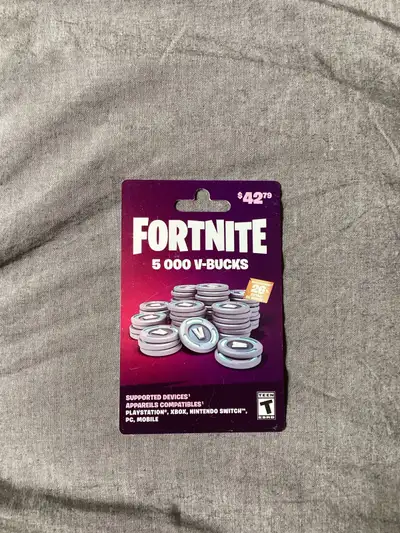 5000 Fortnite V-Bucks, View more