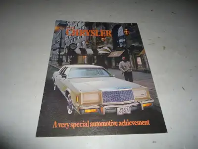 1979 Chrysler Sales Brochure. Like New. See Pictures. Features New Yorker, New Yorker Fifth Avenue,...