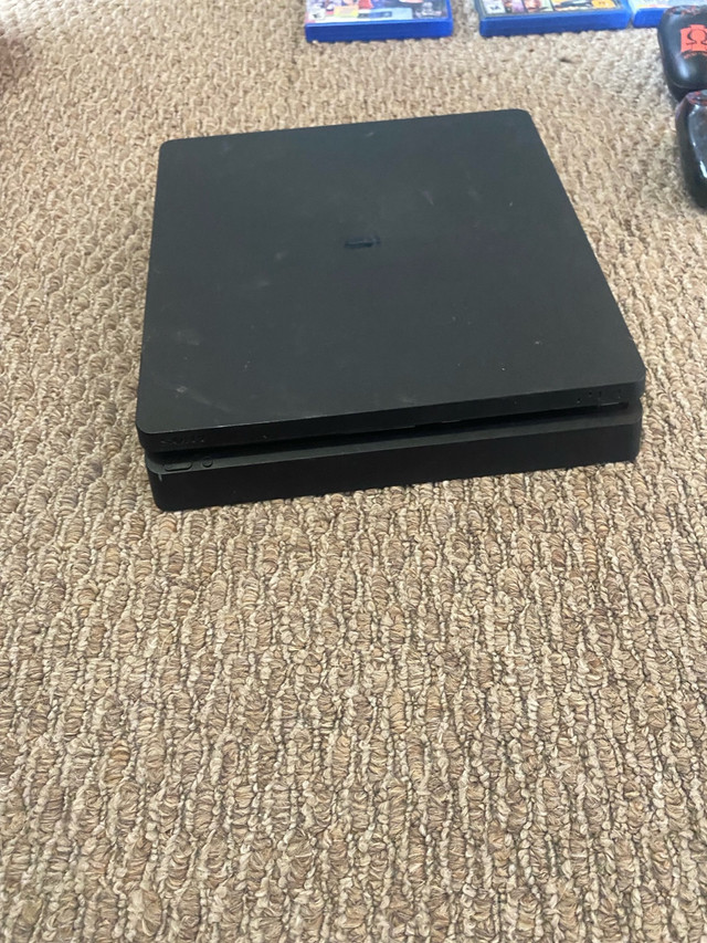 Ps4 with 2 controllers and 5 games  in Sony Playstation 4 in Calgary - Image 4