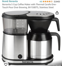 Bonavita 5-cup coffee maker