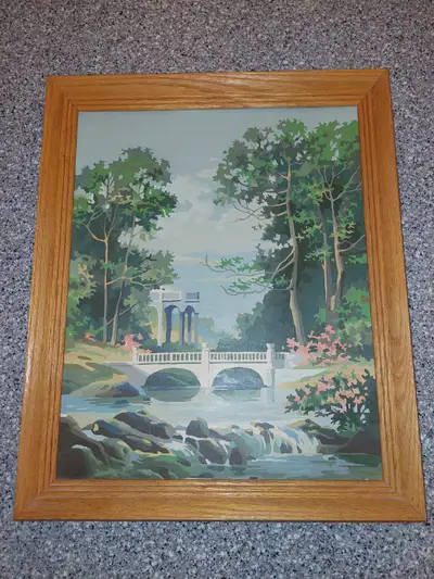Vintage Paint by Numbers painting (40+ years old), View more