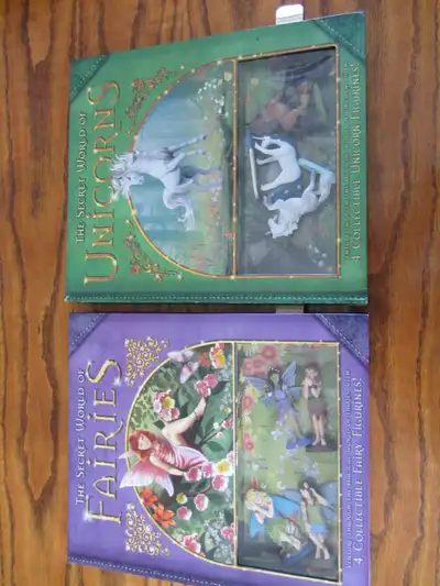 The Secret World Of Unicorns And Fairies Book & Figure, View more