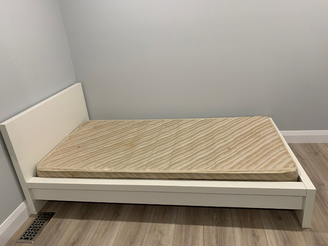 Ikea Twin (single) Bed  Frame & Mattress in Beds & Mattresses in Kingston - Image 3