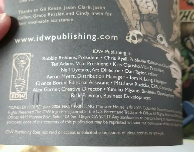 "Monster House" by Kris Oprisko (1st Printing) June 2006 in Comics & Graphic Novels in Ottawa - Image 5