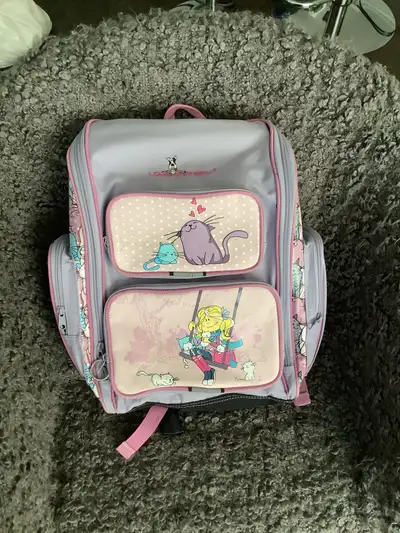 Louis Garneau school bag back pack cats/ sac a dos école chats, View more