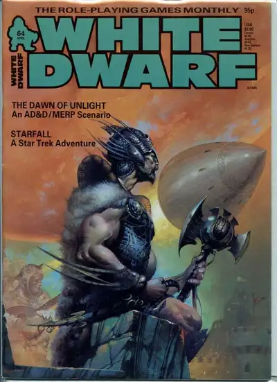 White Dwarf Magazine #64 AD&D/MERP Scenario Starfall Adventure, View more