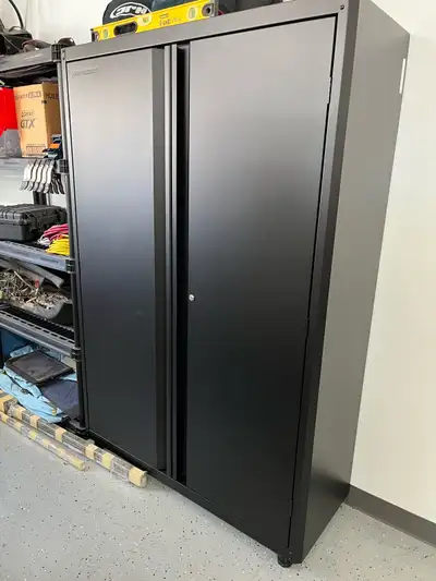 Mastercraft 48" Black 2-Door Tall Cabinet, View more