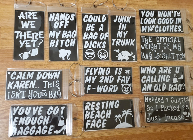 Luggage Tags - Funny and Customizable in Other in City of Halifax