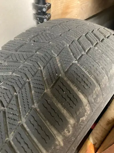Four used winter tires and rims in excellent condition. Tires were only used one winter on a Dodge J...