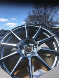 18" 5x114.3 Storm grey rims for sale : Enkei TS-10