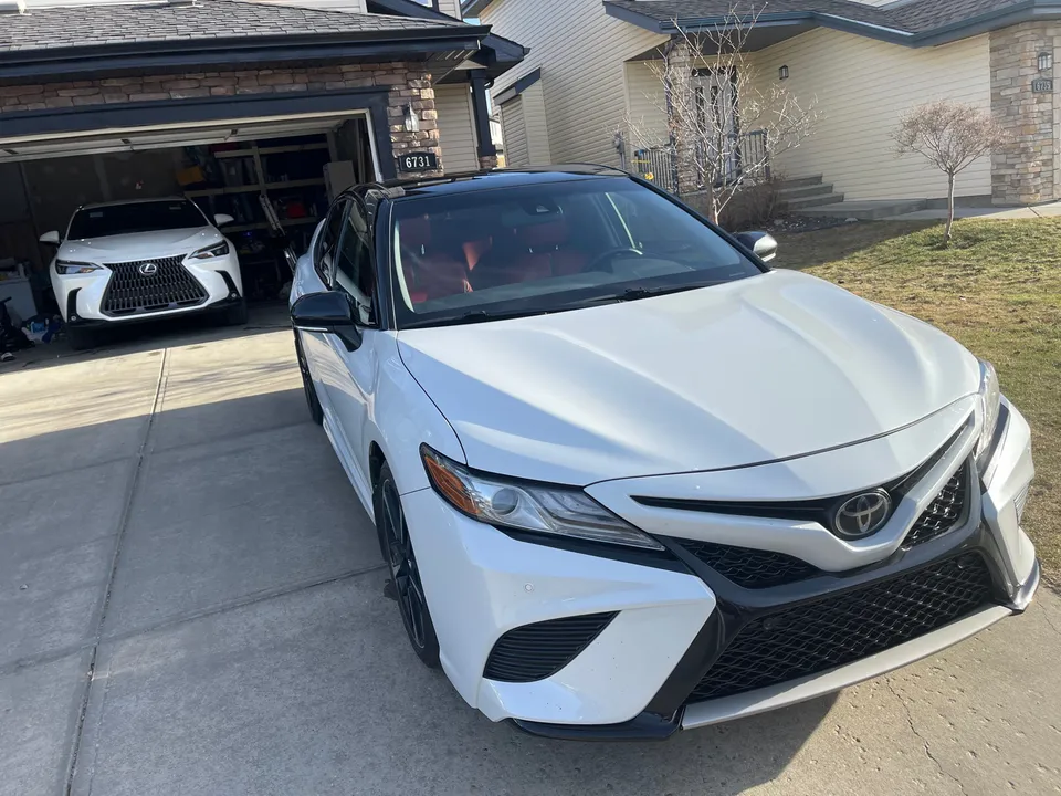 2018 Camry XSE with red interior