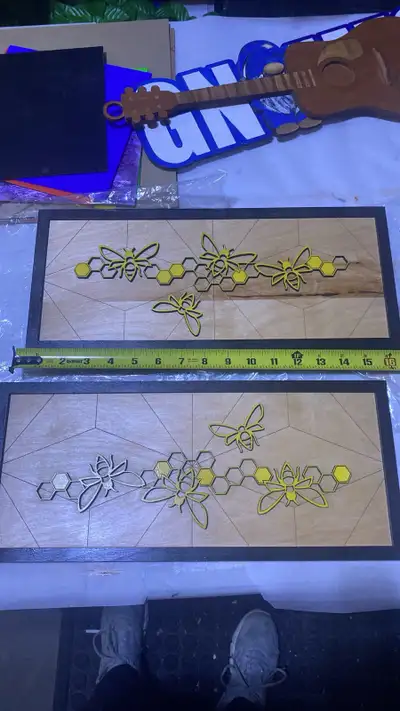 wall decor layered wood, View more