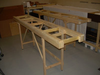 HO or N Scale Model Train Benchwork - 8 Foot Section