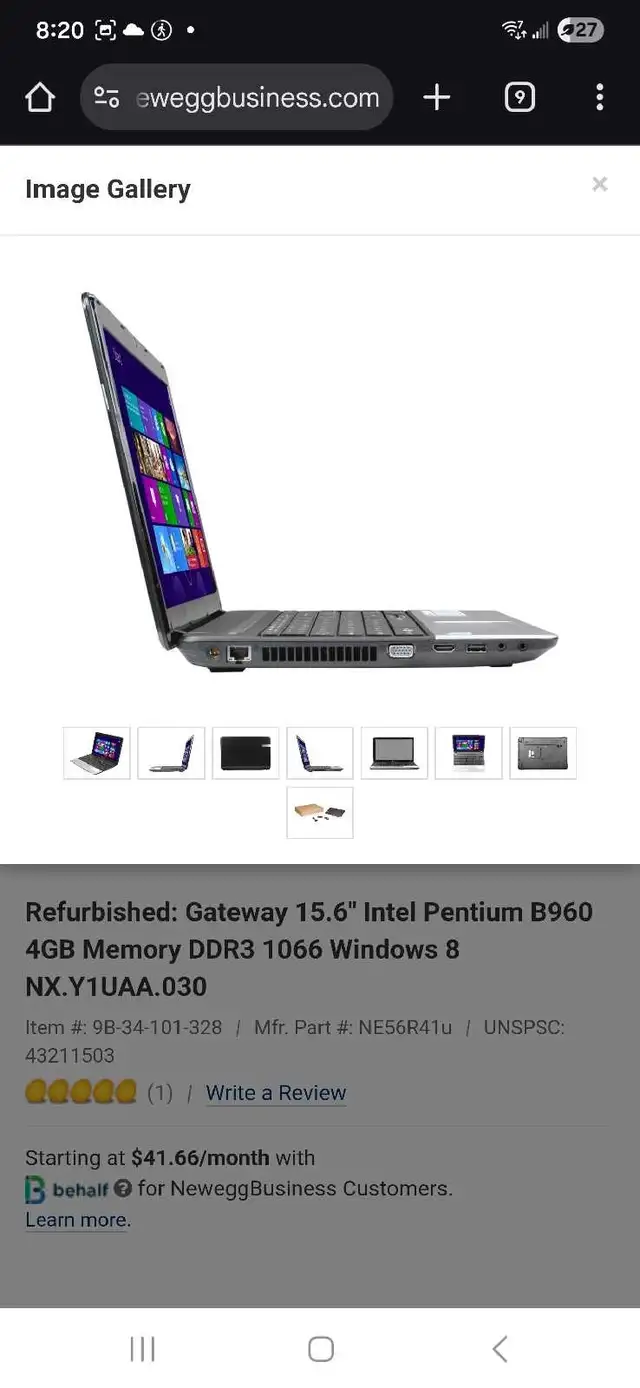Gateway Laptop in Laptops in Mississauga / Peel Region - Image 3