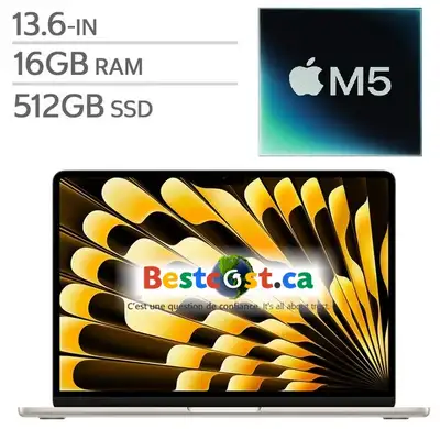 Apple MacBook Air 13.6'' 512GB M5 Chip 10Core 16GB MDHA4LL/A, View more