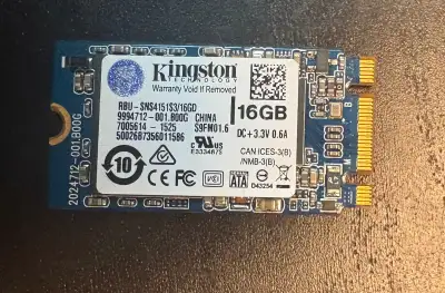 Kingston M.2 16GB Solid State SSD Hard Drive RBU-SNS4151S3/16GD, View more