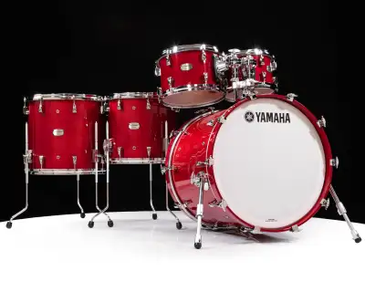 Yamaha Absolute Hybrid Maple 5 pc Drum Set Autumn Red AHM, View more