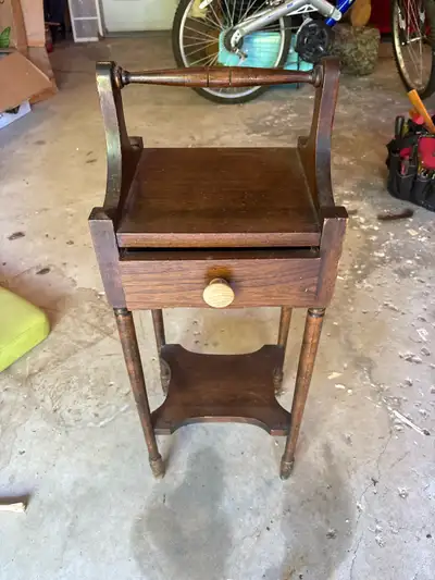 Stands 30 inches tall to the handle 11.5 inches wide and 9 inches deep