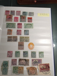 British Empire India Stamps 6 Pages