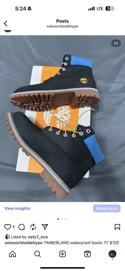 TIMBERLAND waterproof boots 7Y $120, View more
