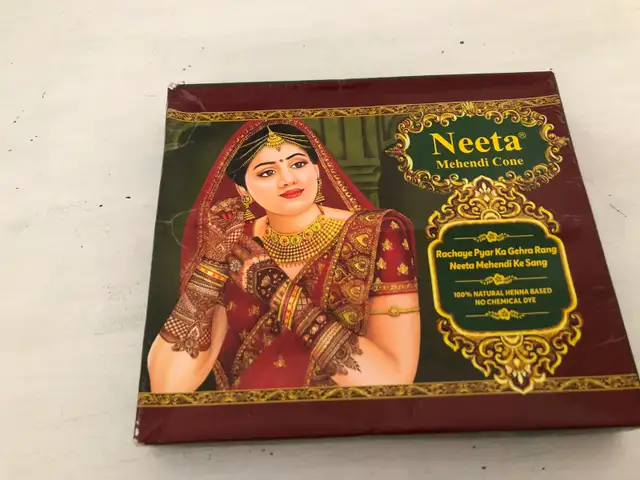 NEW Case of Neeta Mahendi Cone 100% Natural Henna Based Dye