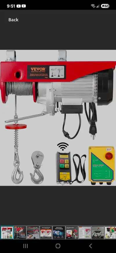 Electric hoist, View more