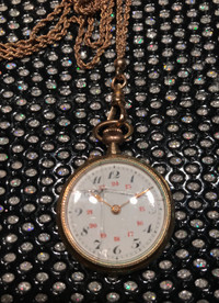 Vintage montre de poche Genève Gold Plated GP