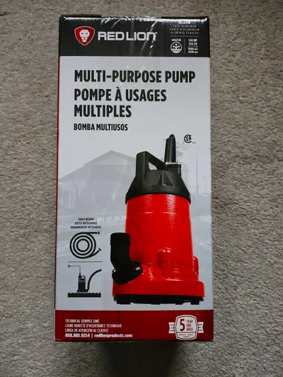 Red Lion RL25U, 1/4 HP, 1500 GPH Multi-Purpose Utility Pump, View more