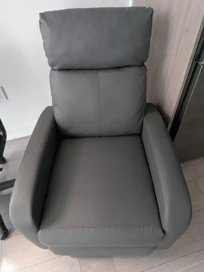 Recliner Chair Sofa PU Leather like new, View more