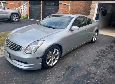 2003 Infiniti G35 6spd manual ONLY 82,000KMS I am the 4th & youngest owner at 37 years old. Orginial...