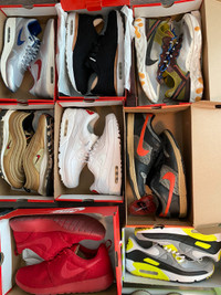 Nike Shoe Lot For Sale. Air max 1, 90, 97, Dunk, Roshe, React 
