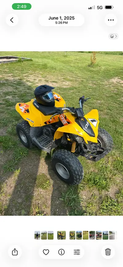 2015 Can-Am DS 70 Kids have outgrown it, and it was freshly serviced April 28 at factory recreation...