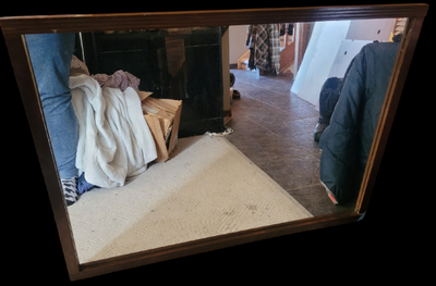 Large wood framed mirror. Home decor. Lot FHDRmir PLEASE read the ad carefully My name - My name is...