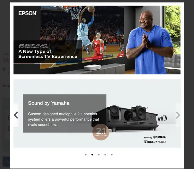 Epson Short Throw Projector & Screen in Stereo Systems & Home Theatre in Ottawa - Image 3