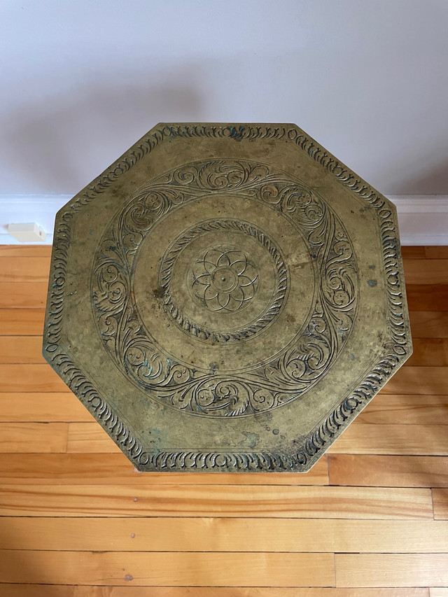 Stunning Antique 19th Century Solid Brass Table in Arts & Collectibles in Ottawa - Image 4