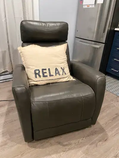 Recliner chair with charging accessory!, View more