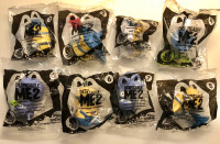Despicable Me 2 McDonald's Minions 2013 NEW in BAGS + Free Movie