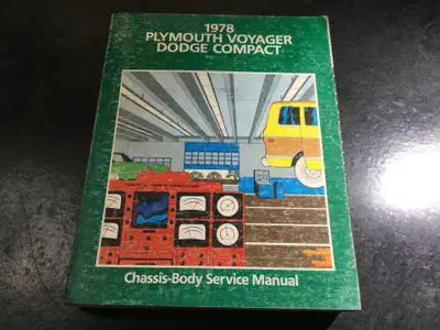 "1978 Dodge Sportsman Plymouth Voyager Vans & Front Sections Chassis-Body Service Manual" OEM Part N...