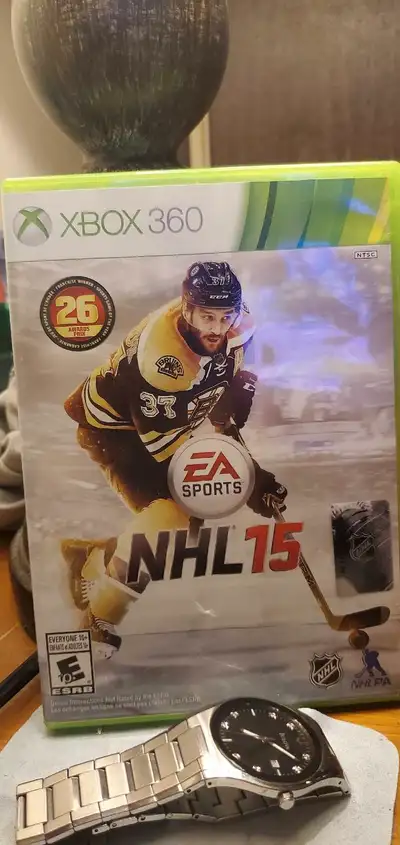 NHL 15 for Xbox 360 and wireless controller, View more