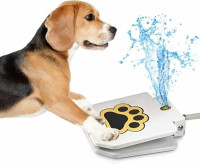 Dog Water Fountain, Paw Activated with Hose, Equip