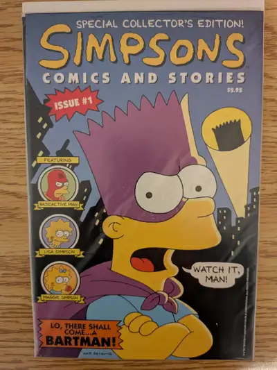Simpsons Comics and Stories #1 Comic Book Collector Edition 1993, View more