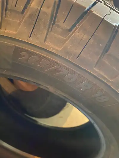 Like new ( 1000km on them ) Michelin 265 70 18. Ltx. Trail Four tires. $ 500 firm Thanks