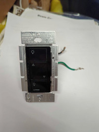 Black Lutron Caseta Smart Dimmer