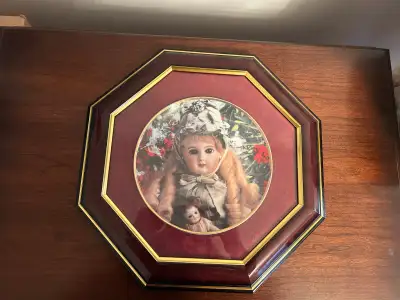 Collectable Porcelain Doll Plate Portrait of Celeste 14 1/2” L x 14 1/2” W Comes from pet free and s...