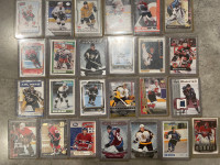 Rookie cards and game worn jersey hockey cards