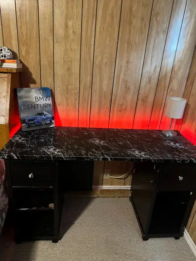 Used Computer Desk with Led Lights, View more