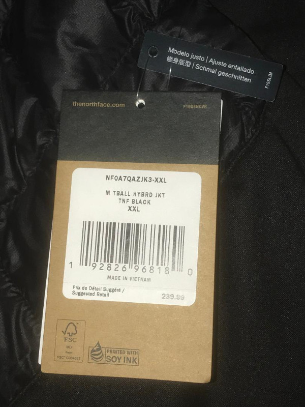 NORTH FACE -Mens ThermoBall Hybrid Eco Jacket 2.0 -Brand New in Men's in City of Toronto - Image 2