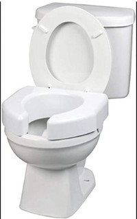 Open-Front Elevated Toilet Seat - NEW